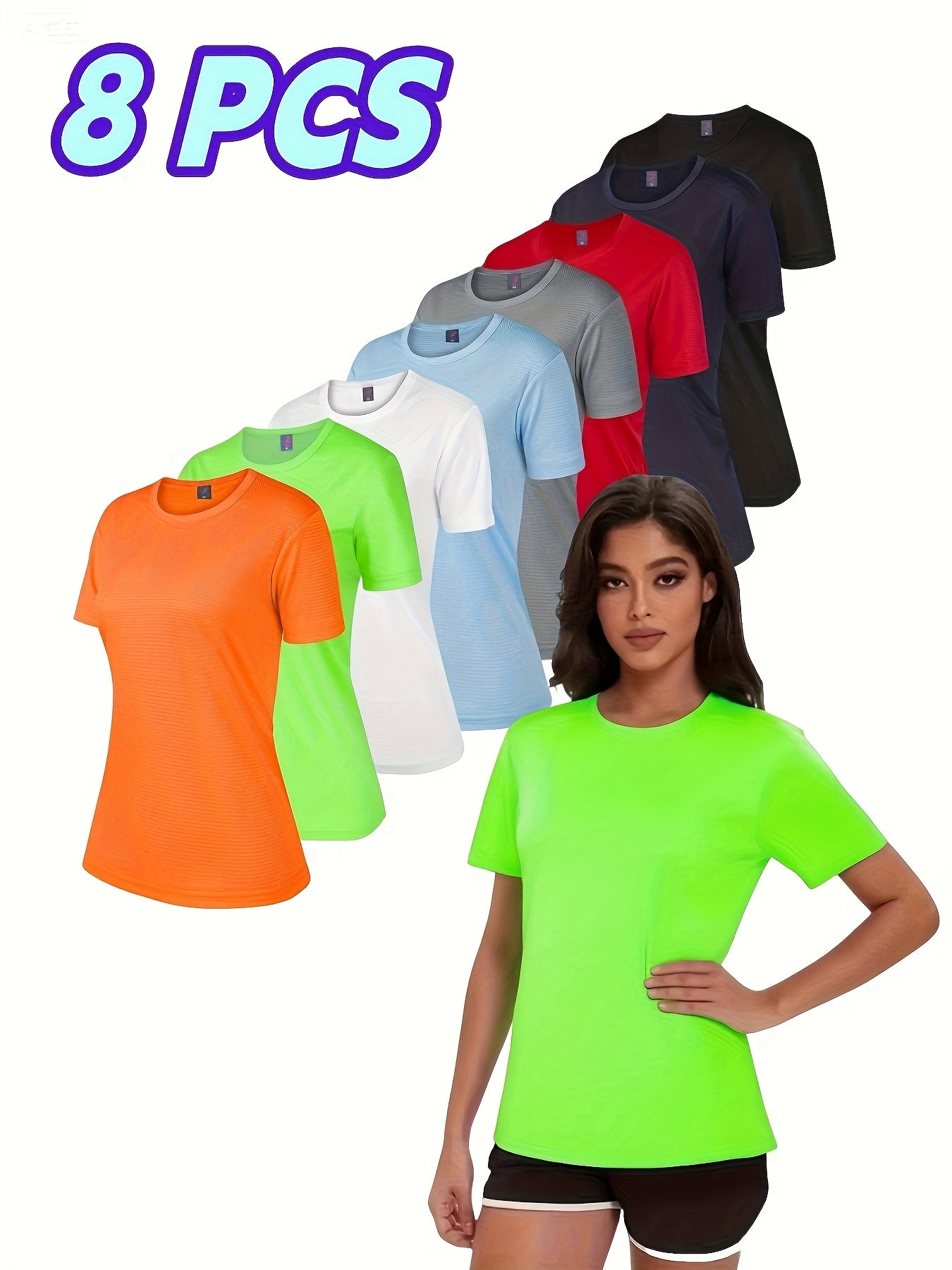 Women's Performance T-Shirts Six-Pack Breathable Moisture-Wicking