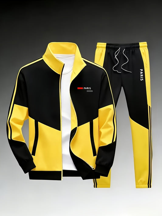 Men's 3D Digital Paris Sports Suit Set